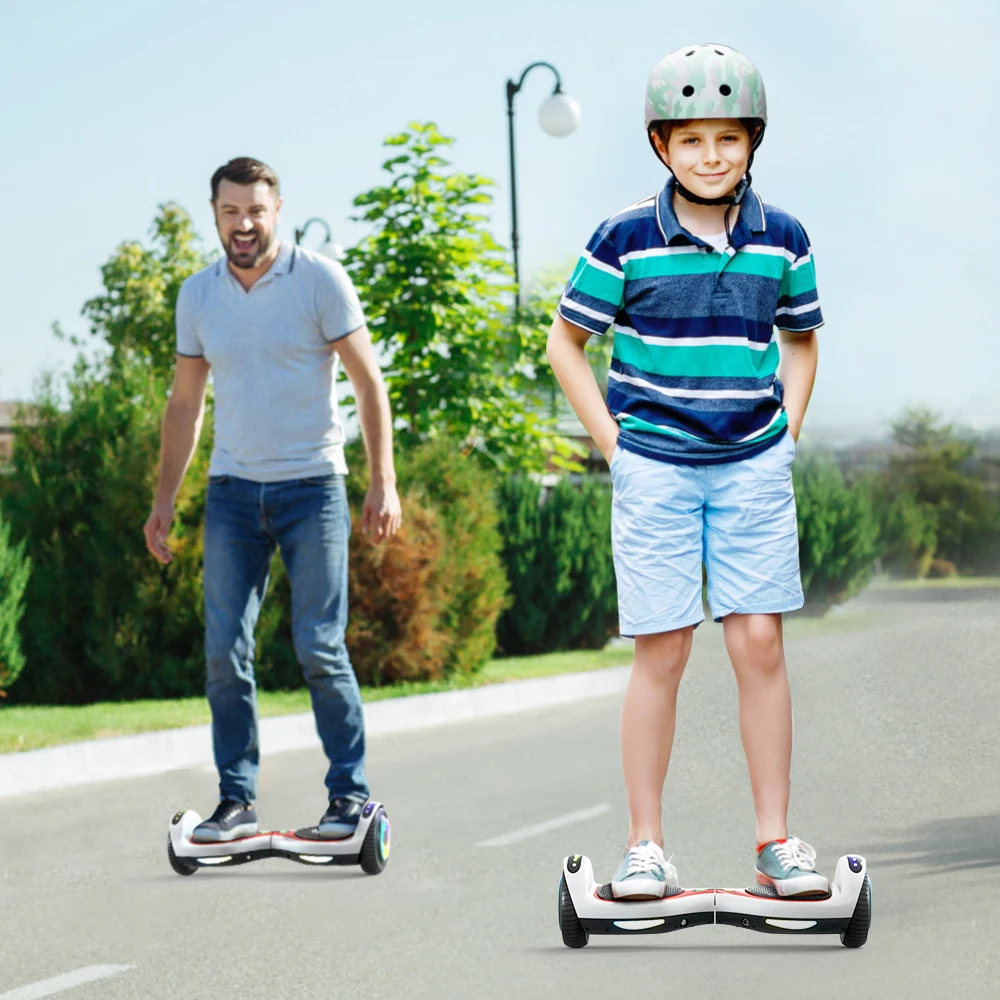 Custom 6.5 Inch 2 Wheel Smart Balance Scooter Hover Board Standing Light Weight Kids Hoverboard Electric Scooter Self Balancing