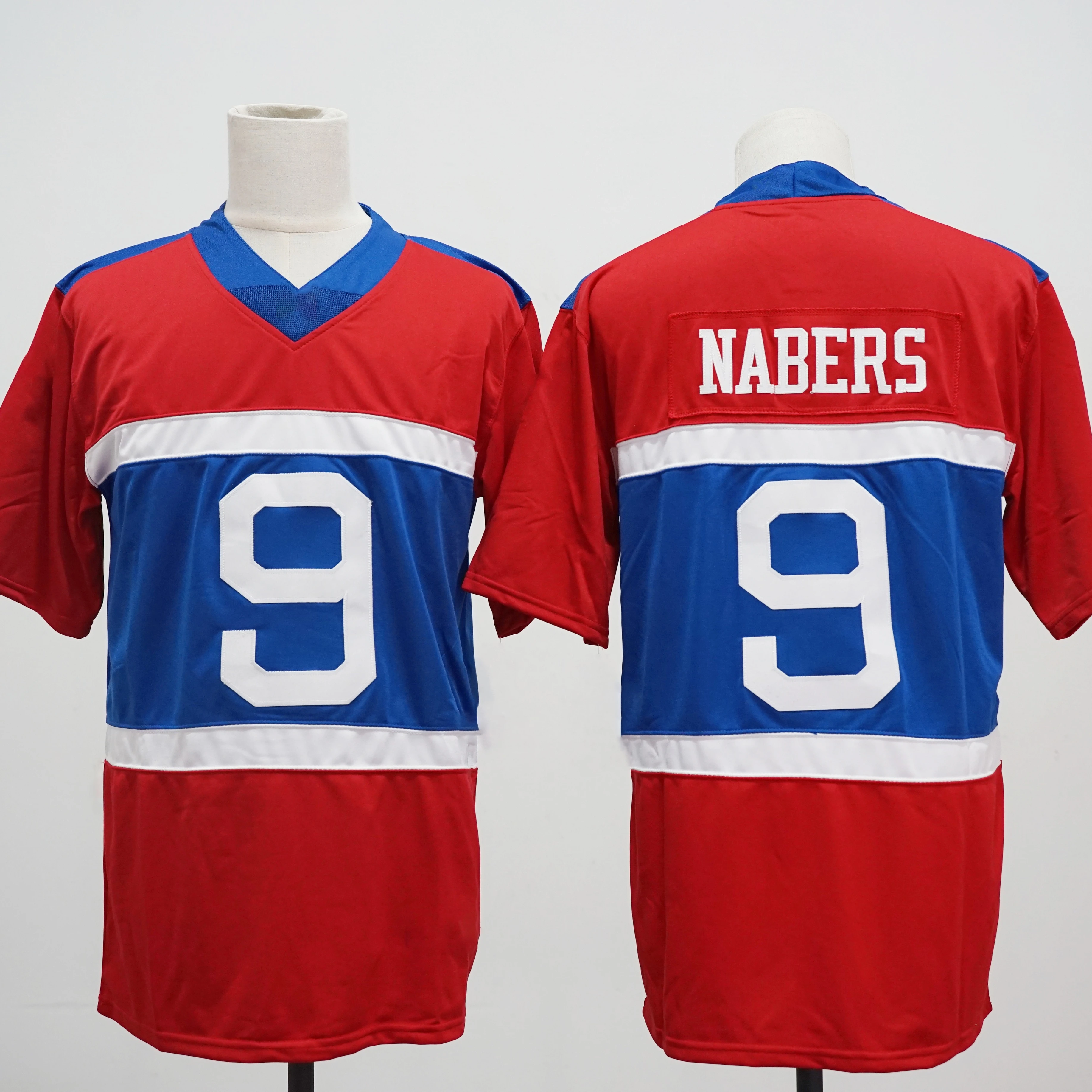 America Football Jersey stitched Jersey # 9 Malik Nabers # 5 Kayvon Thibodeaux Red custom men  jersey
