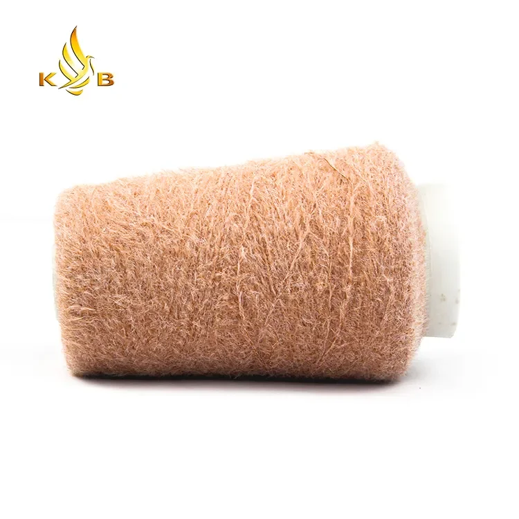 Kingeagle Fancy Soft imitate nylon mink feather yarn for knitting