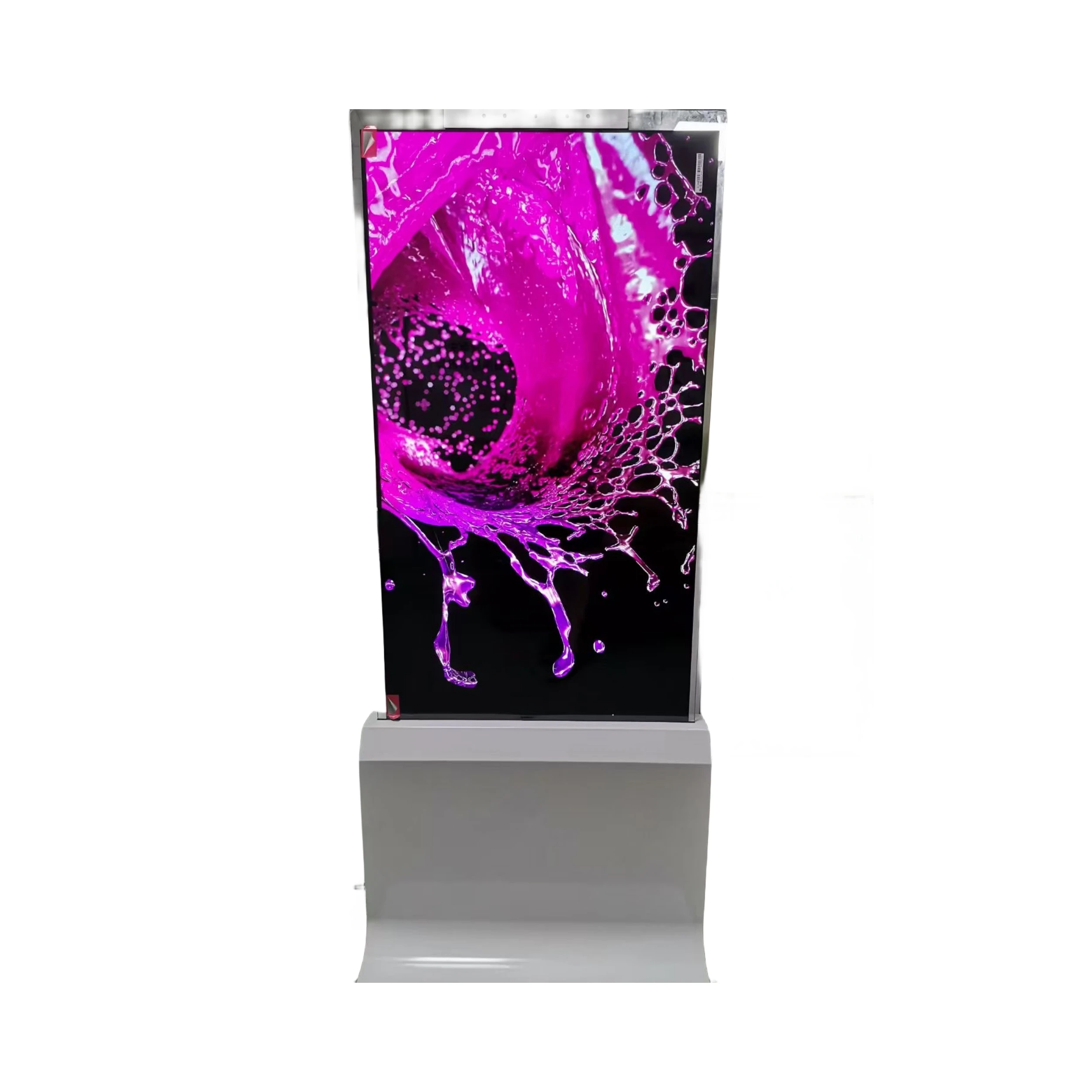 Indoor Advertising Signboard Interactive Smart kiosk 55inch Vertical Dual System Android Windows OLED Touchable display