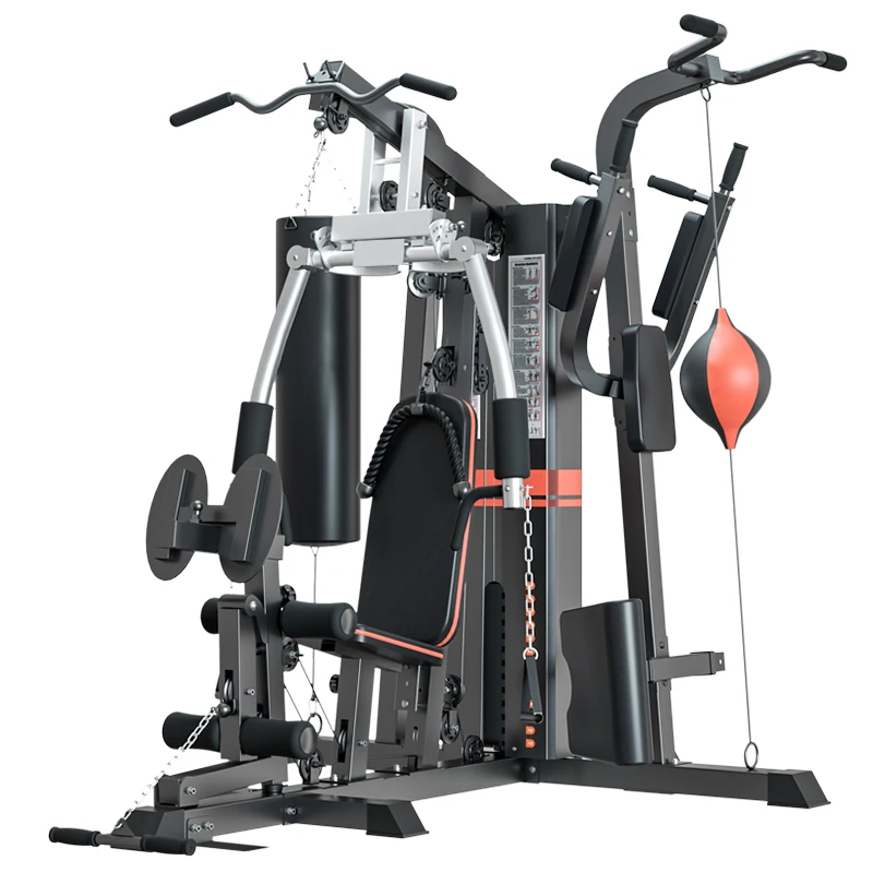 Factory Price Fitness training Machine Wholesale Multifunction Gym Muscle Exercise Equipment Three Station With  Sandbag