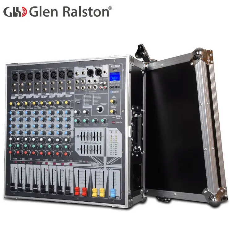 Glen Ralston 8 каналов активный микшер 1200 Вт Профессиональная Цифровая микшерная консоль