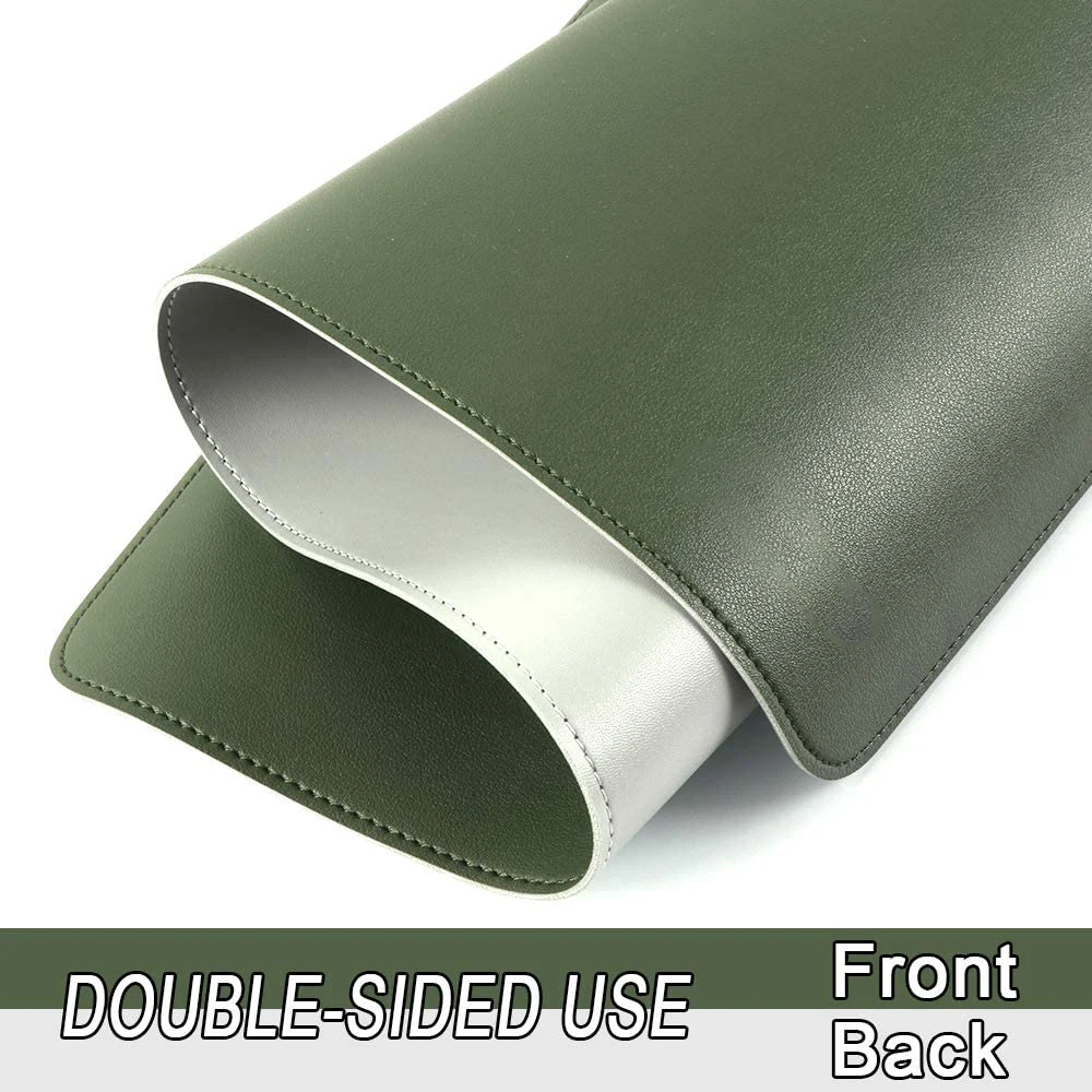 Customized Gaming Pad Portable Writing Mats Double Size Leather Desk Mat