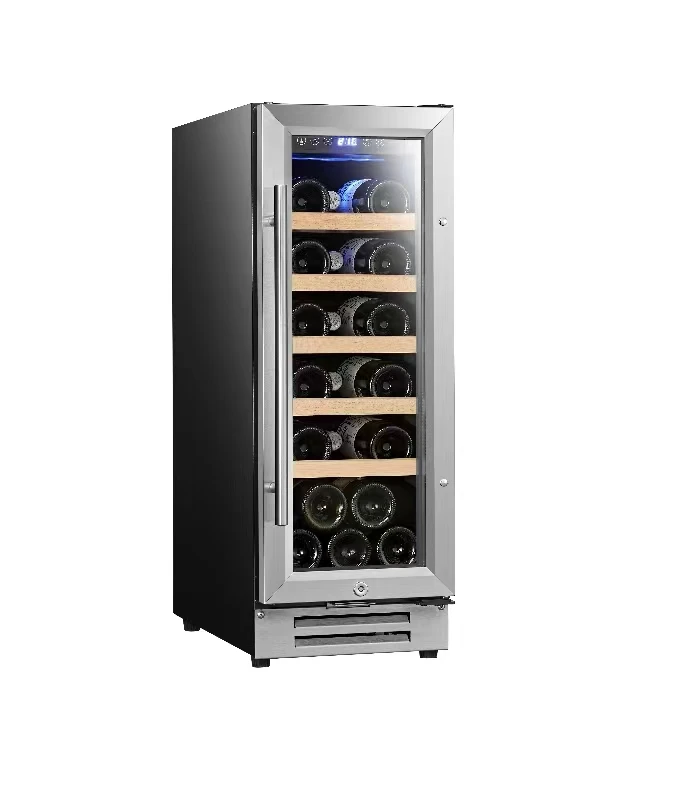 Glass Window Wine Cooling Illuminated wine cooler SRW-18S  electric refrigerator cooler for hotel