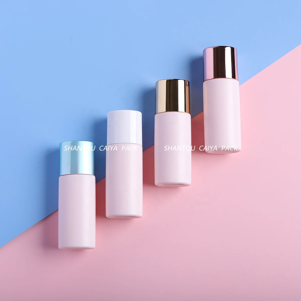 CAIYA 35ml Pink Empty Sunscreen Bottle Skincare Body Lotion Cream Sunblock Containers Packaging Makeup Primer Squeeze Bottles