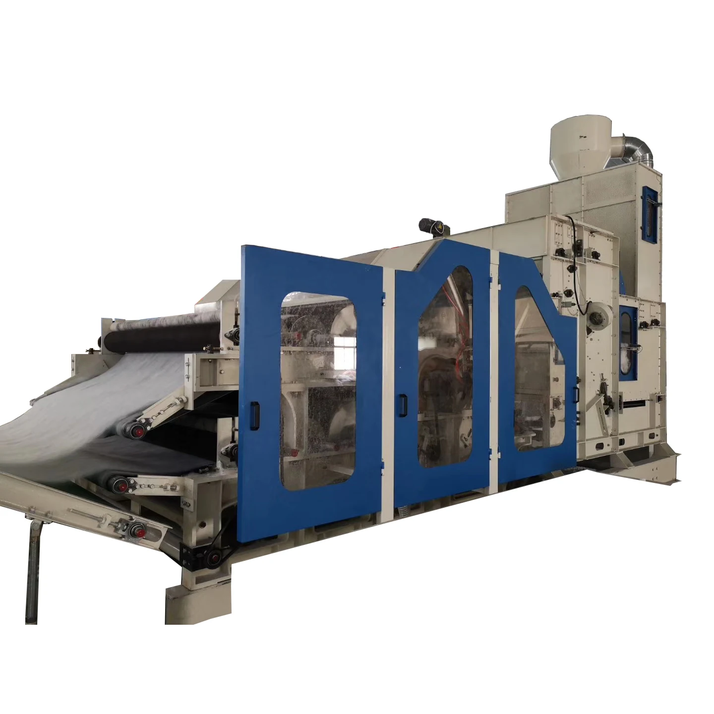 Needle punching nonwovens felt making machine