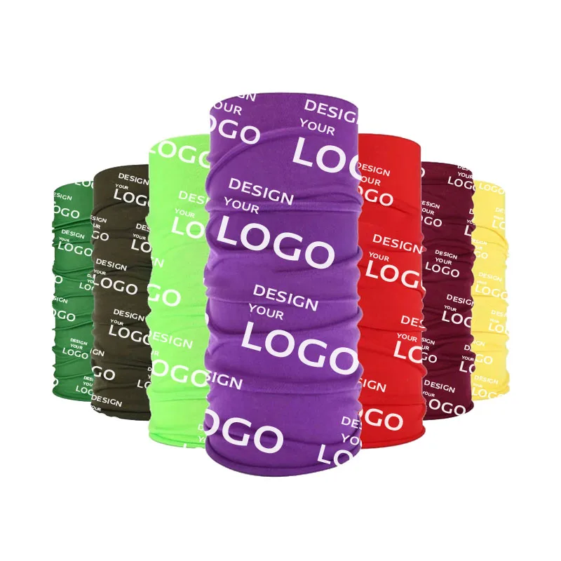 face cover neck gaiter fishing sublimation hunting  cotton custom tube bandana sports bandanas custom neck gaiter with logo