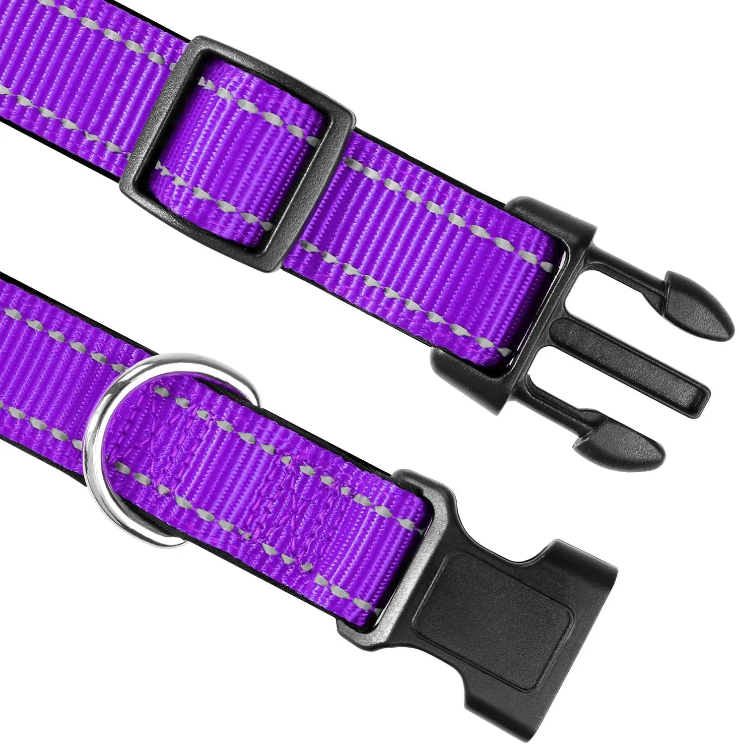 Fondopet Reflective Doged Collar Soft Neoprene Padded Breathable Nylon Pet Collar Dog