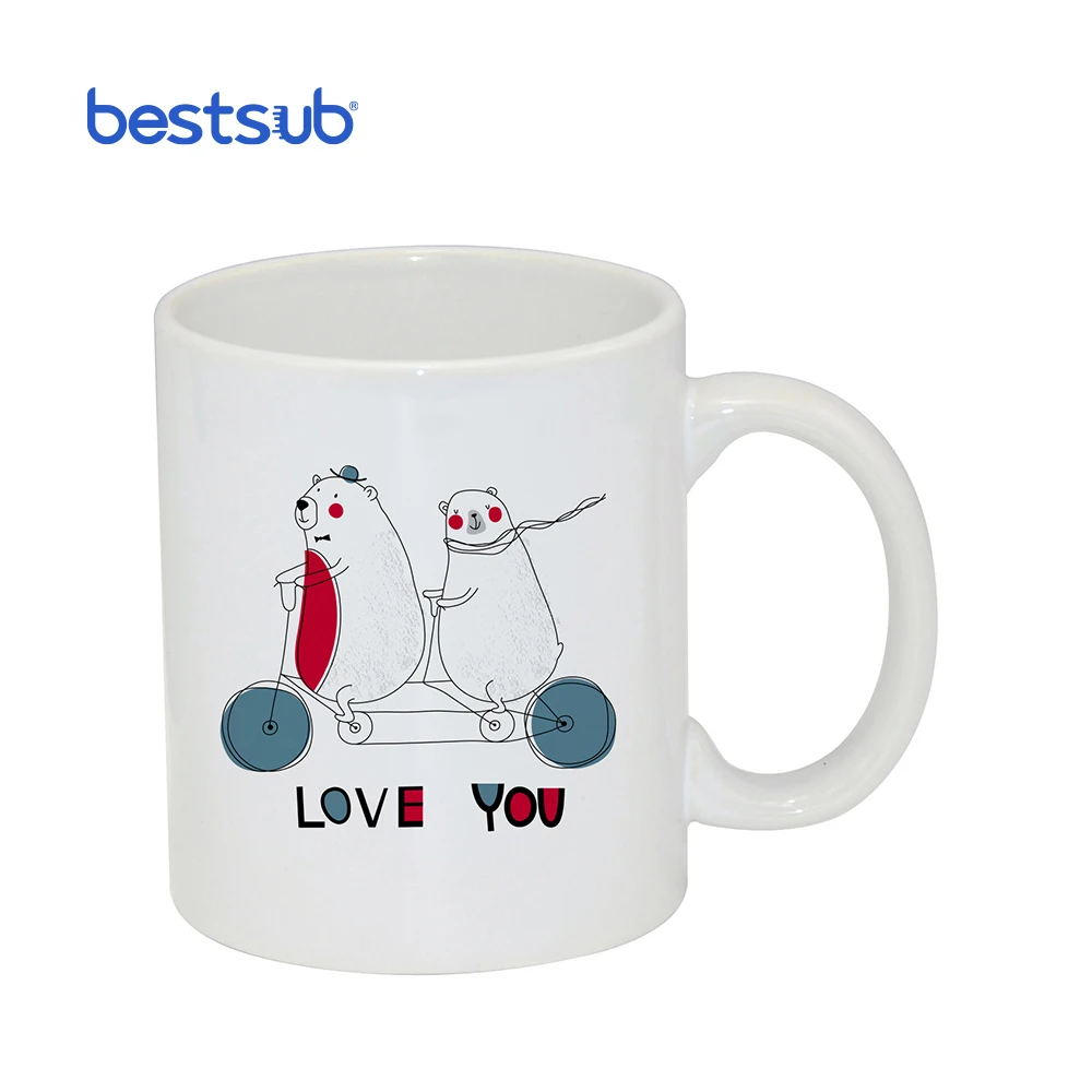 11oz Sublimation Mug BestSub Wholesale Blanks Manufacturer Ceramic Cups Product Sublimation Mug Supplier