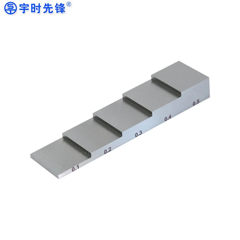 YUSHI OEM 5 шаг из нержавеющей стали ультразвуковой дюймовый Калибровочный блок