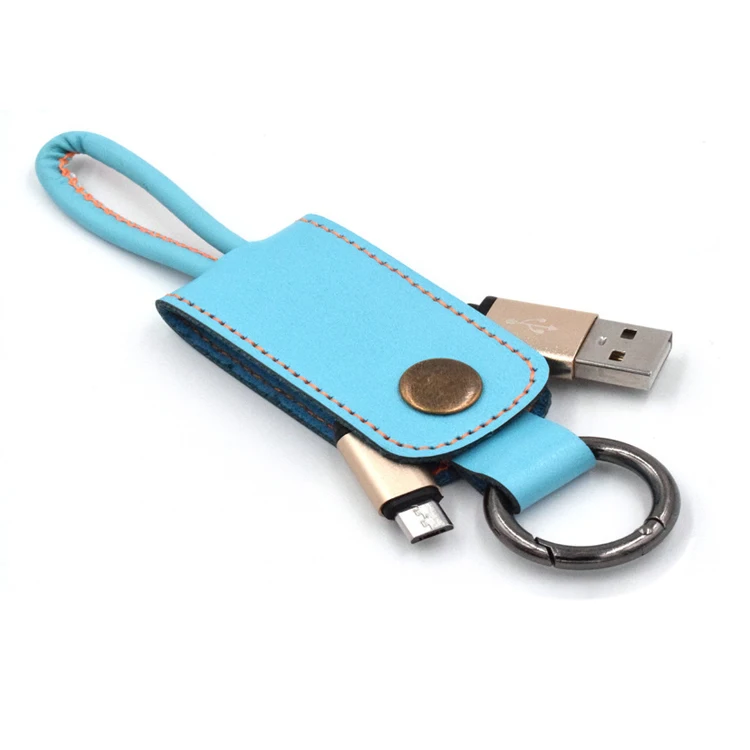 Лидер продаж заводской USB-кабель с брелоком для быстрой зарядки 2 А