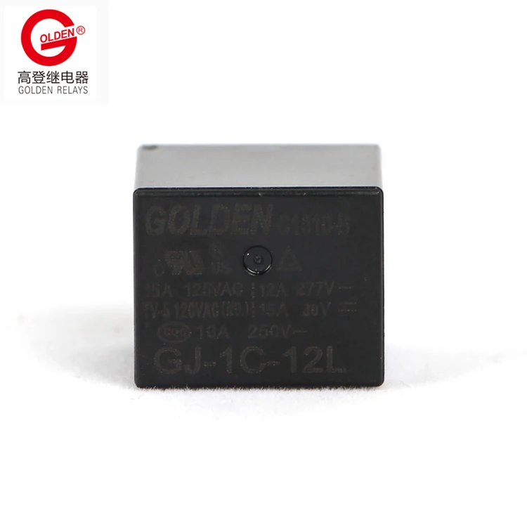 Золотой реле 12v SPDT GJ-1C-12L 5 Pins 0 36 w 15a 20a 250vac крест 22F G5L для общего назначения