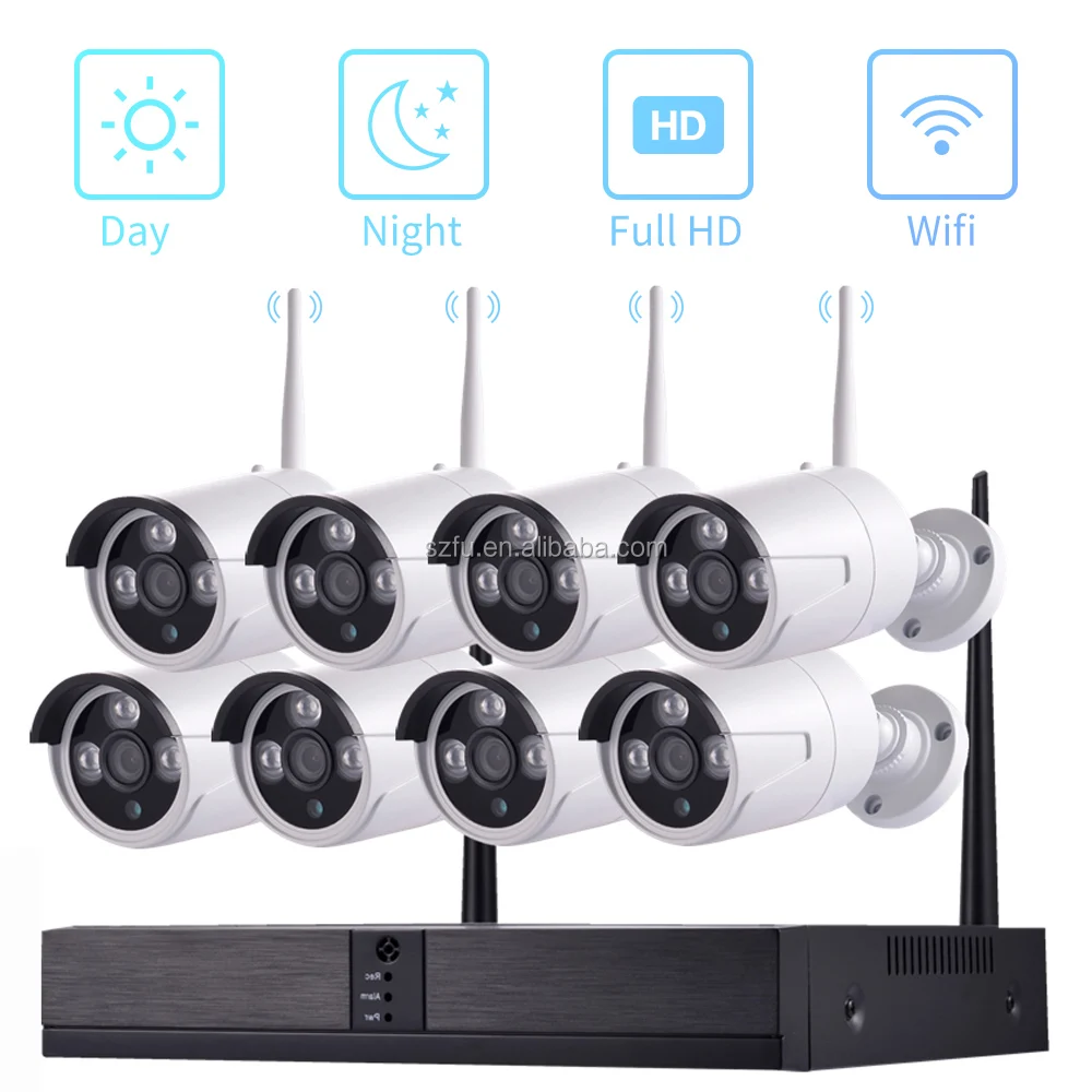  Трендовые продукты CCTV ip-камера видеонаблюдения с поддержкой Wi 8CH ночное видение домашняя камера DVR Nvr Kit 1080P камеры безопасности беспроводная