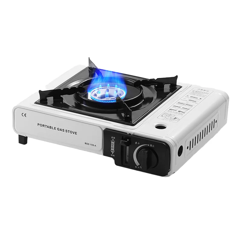Portable Outdoor Card Stove with Caska Magnetic Gas Tank Commercial Field Gas Stove for Camping and Hot Pot Use