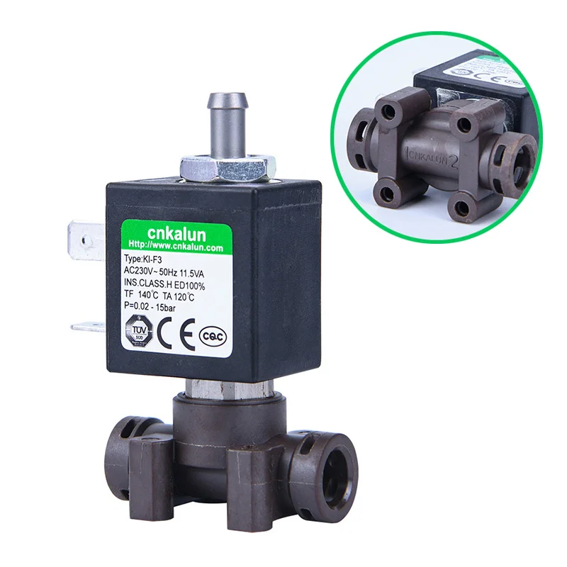 Wholesale Plastic Port 15 Bar 3 Way Solenoid Valve Micro solenoid valve With Quick Connector