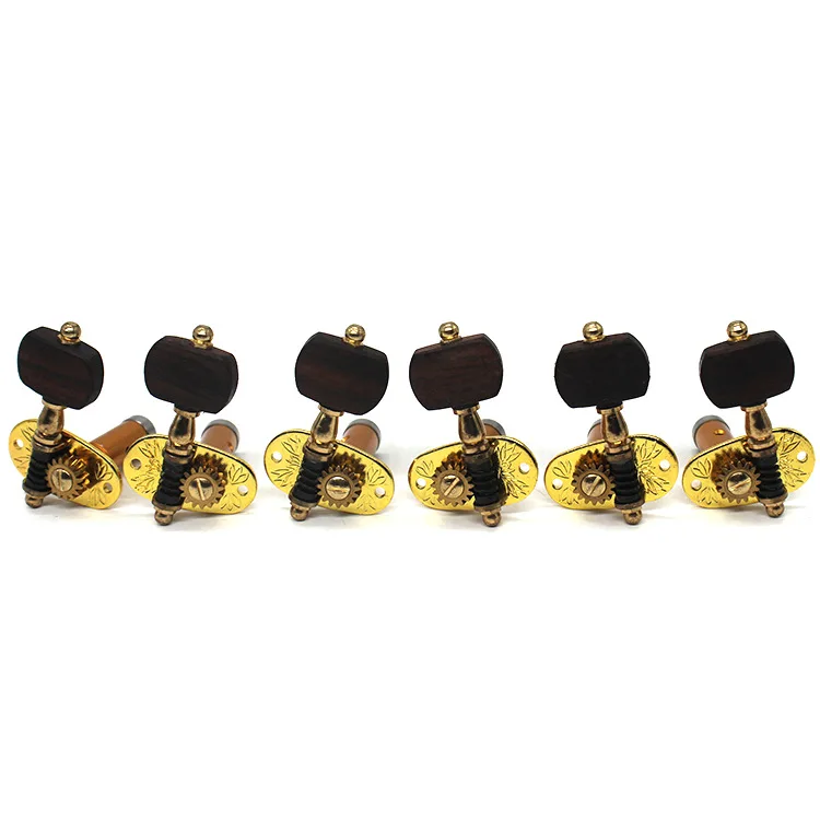 Rosewood Bearing Guitar Tuning Pegs Guitar Accessories Gold Classical Guitar Tuning Peg