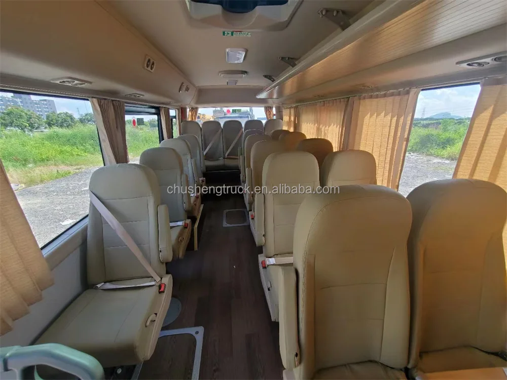Brand new 26 Seats Luxury Coach Bus Coaster Type with 7 Meter Tourist LHD Low Price Diesel Engine