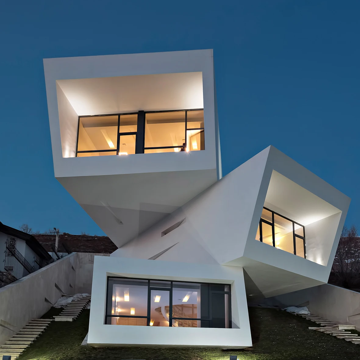 China Factory Hot Sale Cheap Price Luxury Prefab Villa Light Steel Structure Villas for Sale