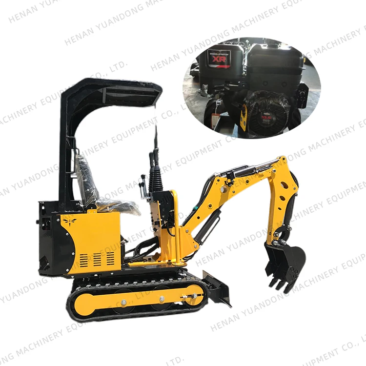 Mini Excavator 13.5 HP B&S Gas Engine Small Hydraulic Compact Backhoe Digger Bagger Tracked Crawler