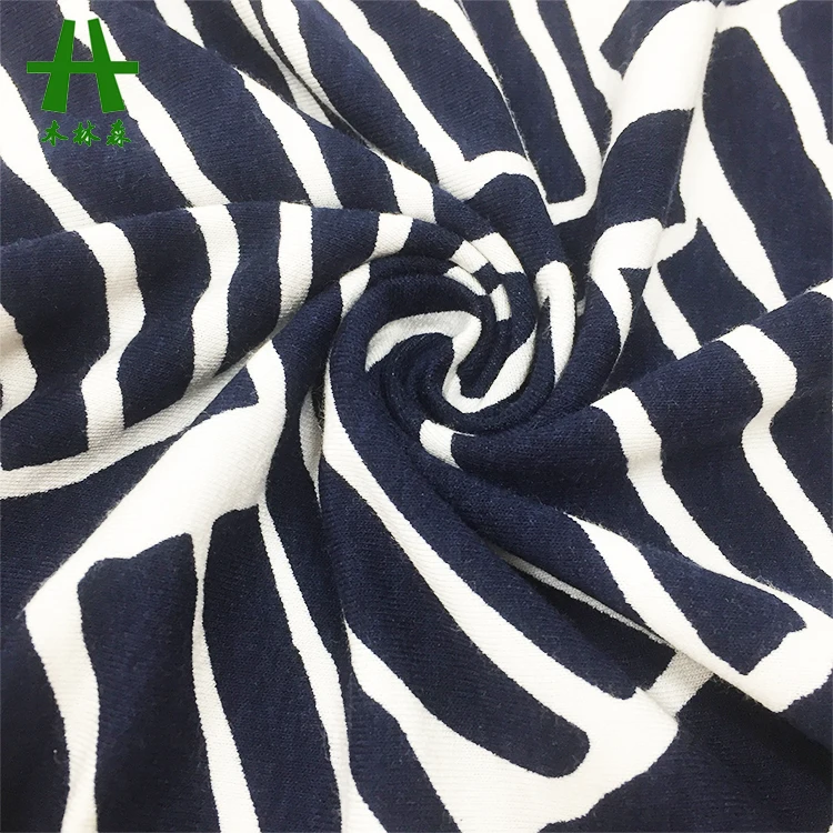 Mulinsen Textile OE Knit Printed Rayon Fabric for Dress