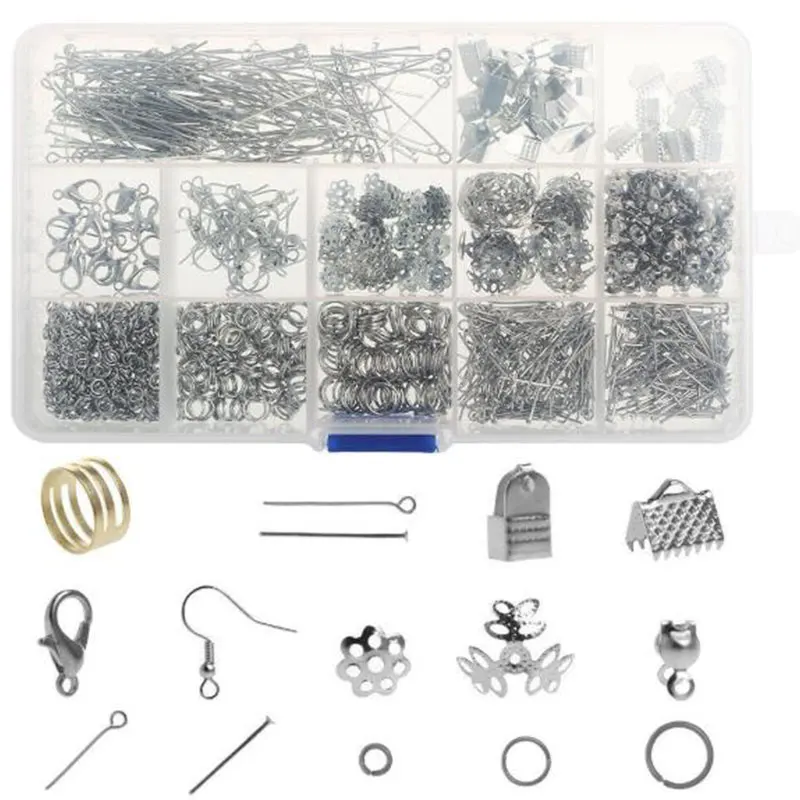 2021 DIY Jewelry Making Kit Storage Box Necklace Bracelets Earrings Making Repair Tools Findings Wires Components