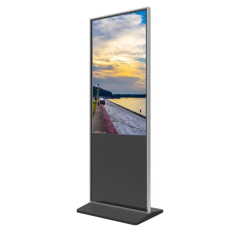 55 Inch Indoor floor stand kiosk Portable Digital Signage Full Hd Advertising Display with affiliate marketing
