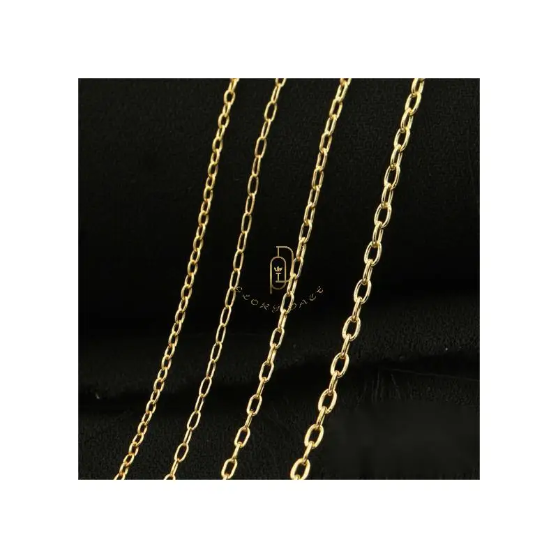 GP Oval Cable bulk Chain 14k gold filled 1.1mm 1.52mm 1.18mm permanent jewelry chains jewellery jewelry manufacturer
