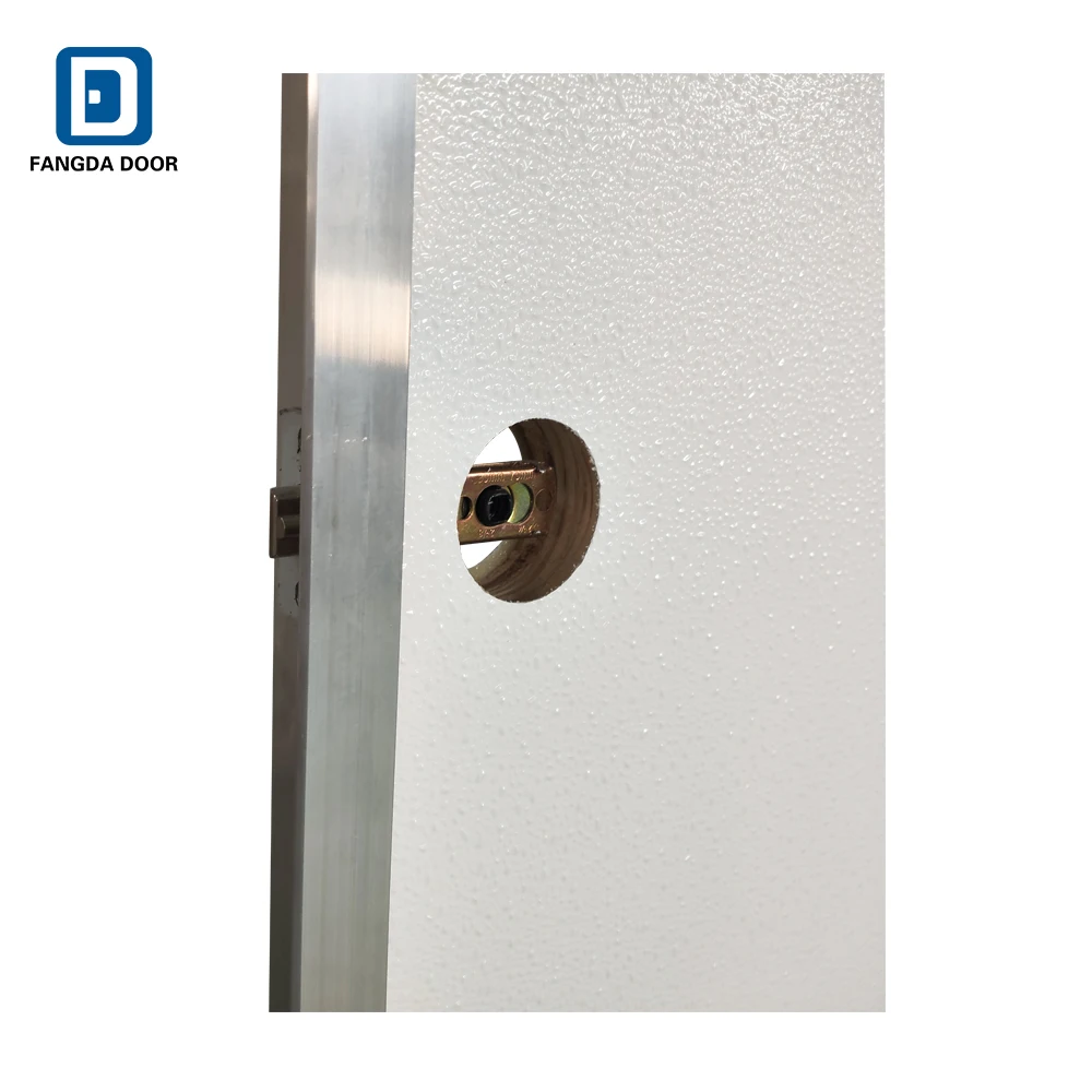 Fiberglass exterior door with glass Outswing metal frame aluminum frame for Mobile home Walking door