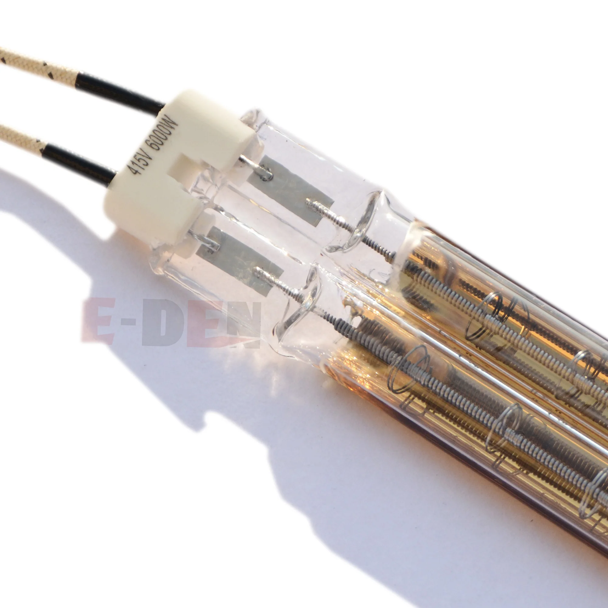 Fast Response Medium Wave 480V 6000W 1120mm Quartz Infrared Heater Tube Lamp Replacement Roland Printing Parts