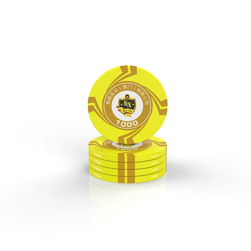 World Poker Tour Ceramic Poker Chips With Logo