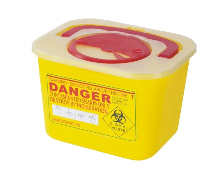 Wholesale Plastic Fresh Lock Storage Square Sharps Container Disposable