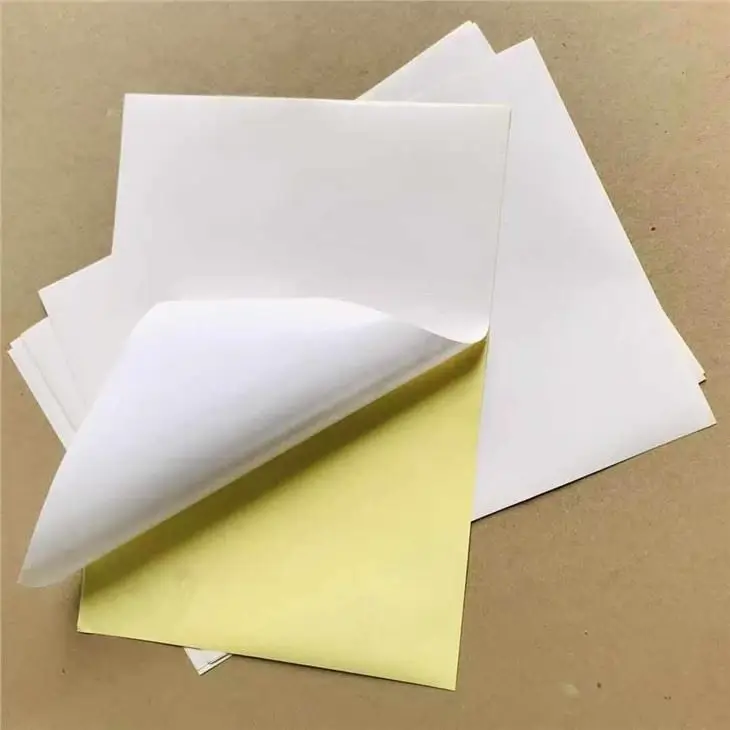 Factory Price Semi Glossy Self-adhesive  Paper