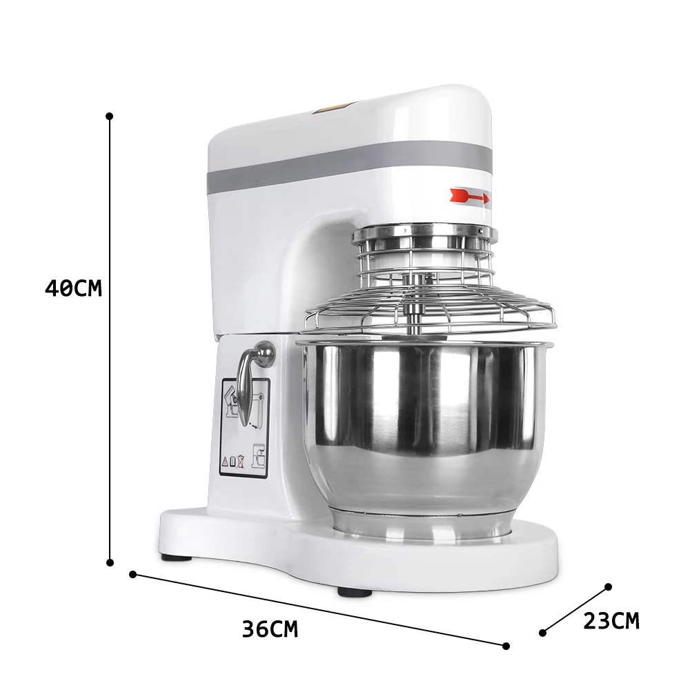 Gzkitchen Электрический 5L миксер профессиональных продуктов питания и бесступенчатое регулирование скорости коммерческих для теста крем тестомесильная машина