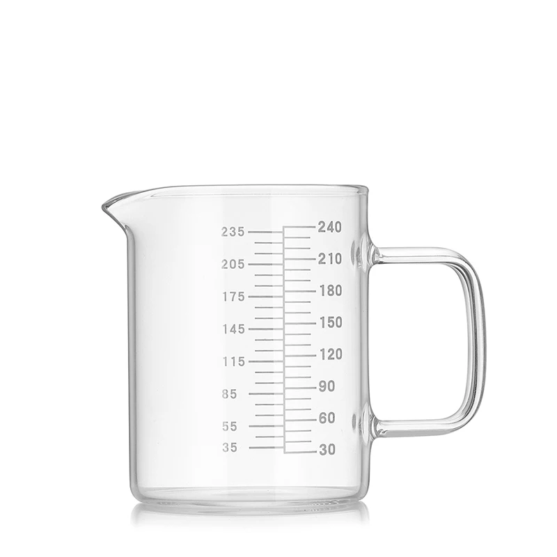 
240ml 350ml 500ml 800ml Best glass measuring cup jigger for milk ounce cup 