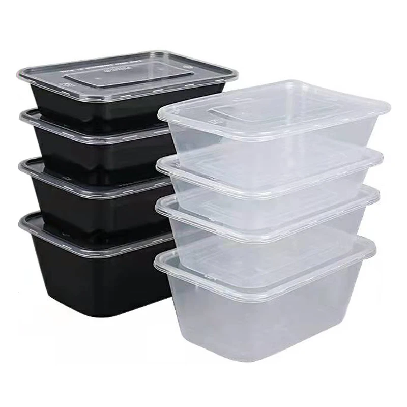 Hot selling 1000ml plastic takeaway disposable lunch food packing container