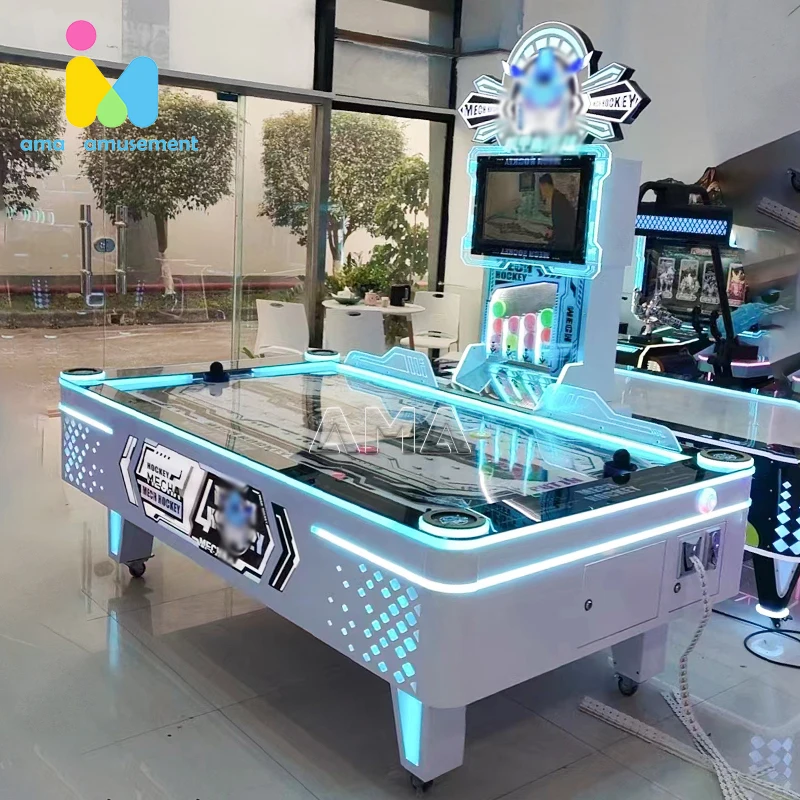 AMA Amusement Park Coin Operated Arcade Multi Ball Air Hockey Rebo Hockey Table