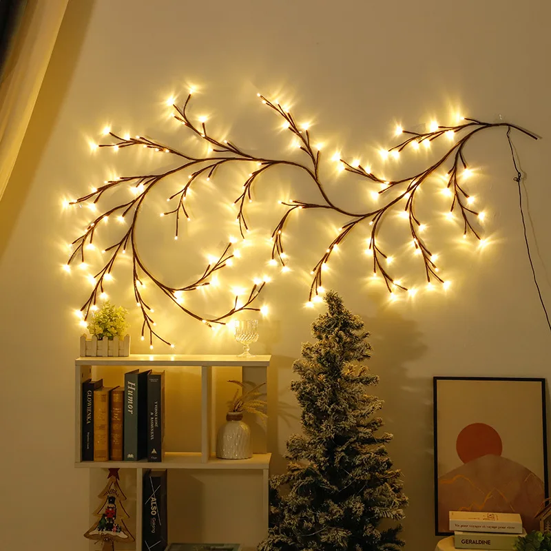 144 LEDs Lighted Willow Vine Lights for Walls Bedroom Living Room Decor Aesthetic for Home Decor, Christmas Artificial Branches