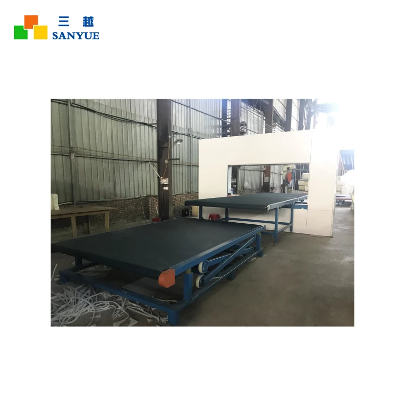 Convyor Type Worktable Vertical Circular Blade PU Foam Sponge Shapes Contour Cutting Machine