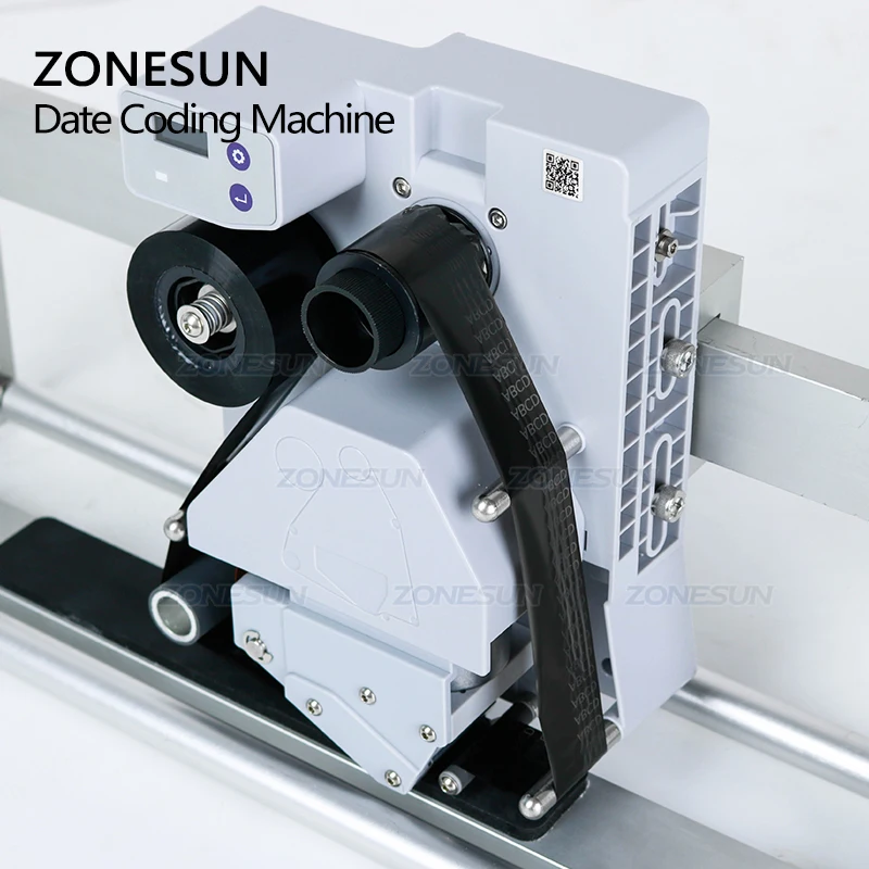 ZONESUN Semi Automatic Intelligent Date Coder Batch Production Date Printing Machine For Labeling Machine