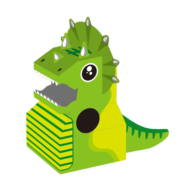 Best Seller DIY Wearable Cardboard Animal Cosplay Toys for Kids Plastic Novelty Stress Relief Dinosaurs Fun Families Weekends