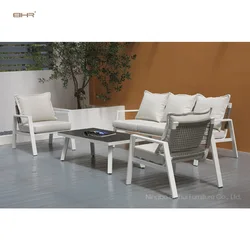 BHR-outdoor furniture coffee table HPL  garden furniture outdoor sofa patio set aluminium frame 5 seat