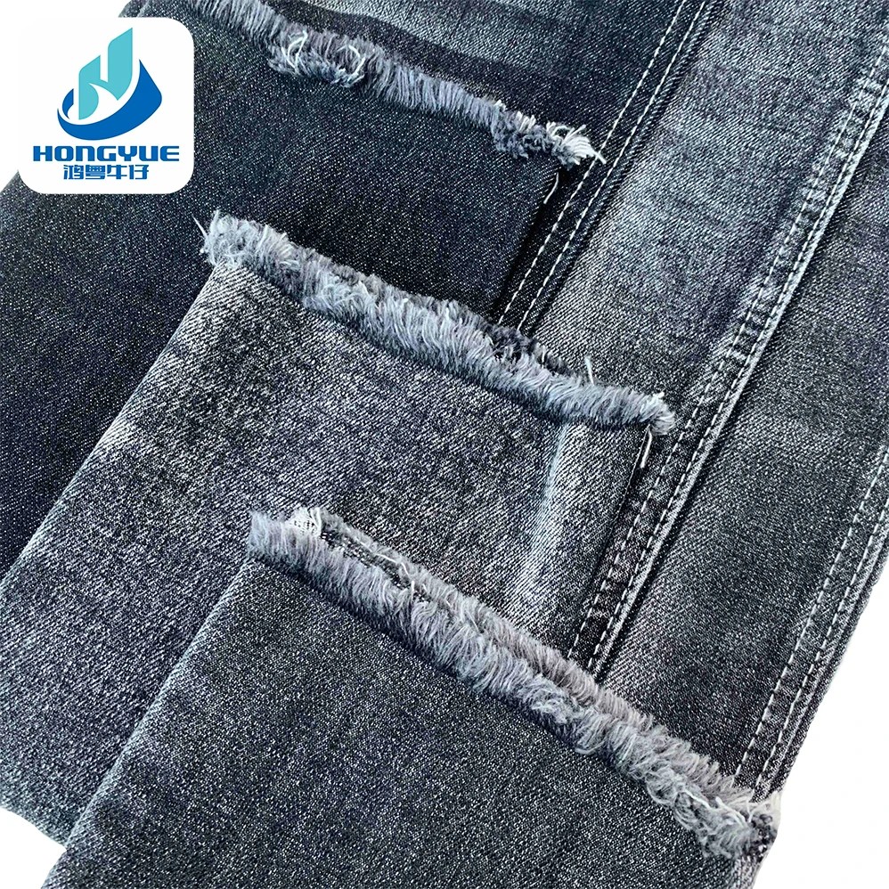 Crosshatch Premium Quality Denim Fabric Black Heavyweight For Work Clothes In Guangzhou Denim Fabric Market