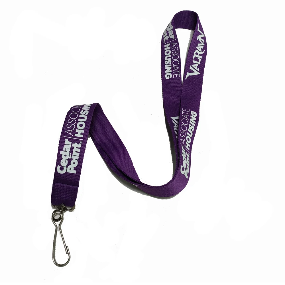 Wholesale personalized lanyard factory Polyester Neck Lanyard Silk Screen printing  Cheap Custom Design lanyards