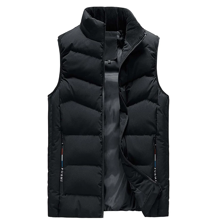 Winter Jackets Vests Black Soft Lightweight Casual Sleeveless Man Vest Jacket