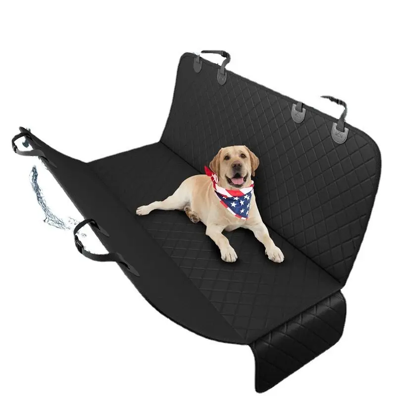 Duty Scratch Proof Nonslip Sturdy Soft Pet Back Seat Waterproof Black Universal Pet Dog Car Seat Cover