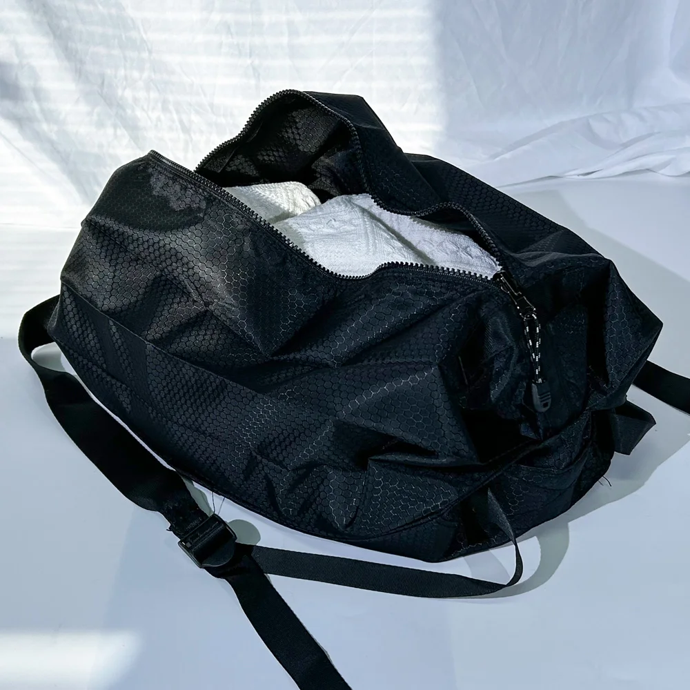 Reusable Large Capacity Ripstop Foldable Tote Shopping Bag with Logo