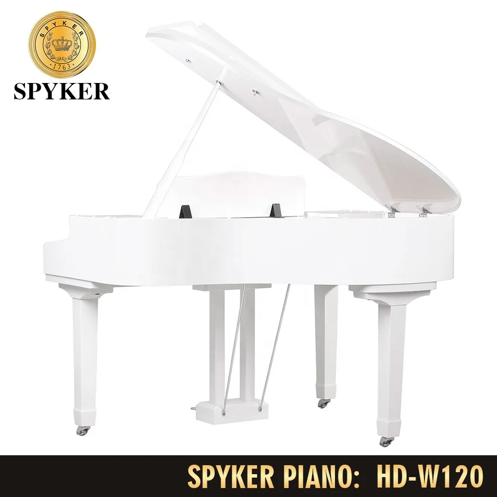 SPYKER High Quality White Polish Baby Grand Digital Piano