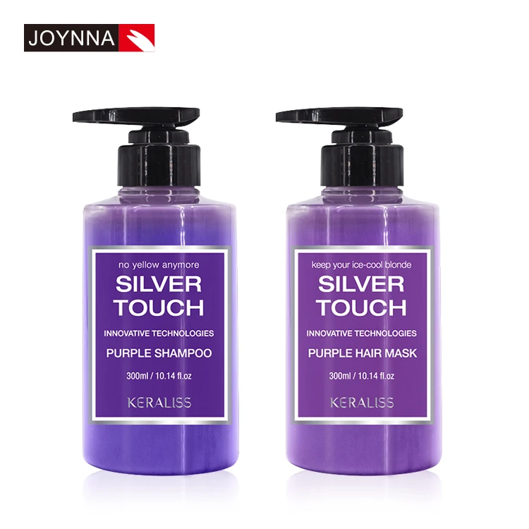 2 в 1 питательный крем анти медный коллагена кератин светлые волосы смешанных цветов; Цвета: серебристый, фиолетовый шампунь