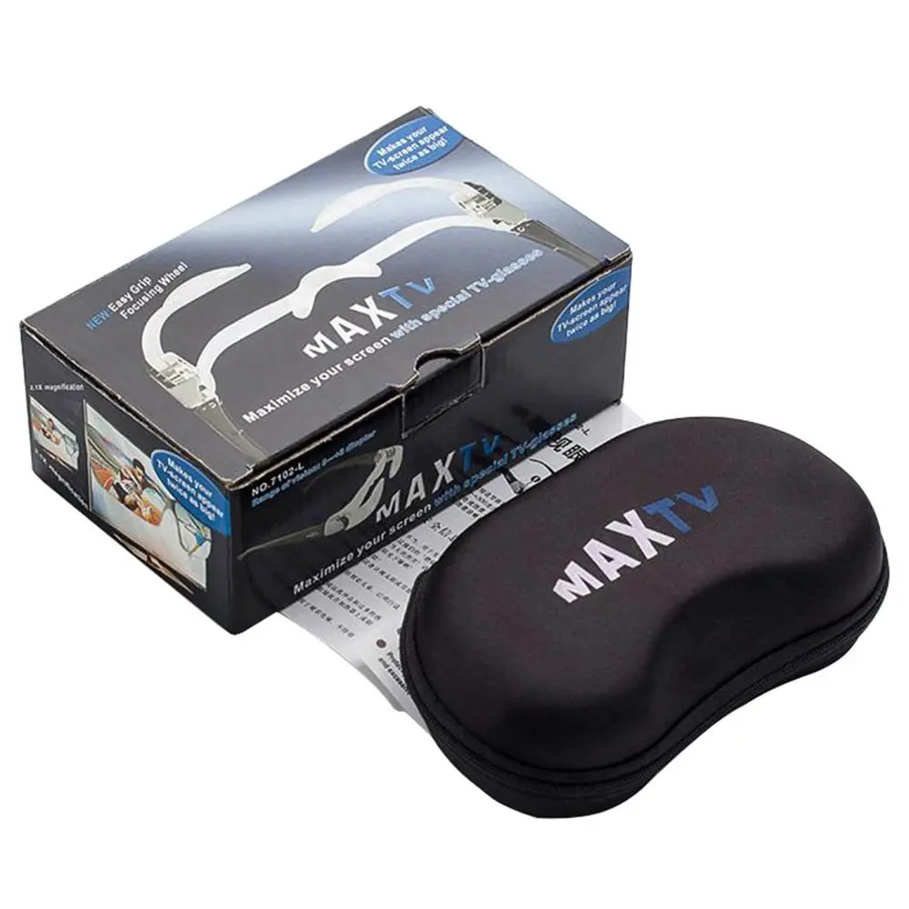 2.1X diopter -3 foldable 300 degrees presbyopic glasses TV magnifying glass
