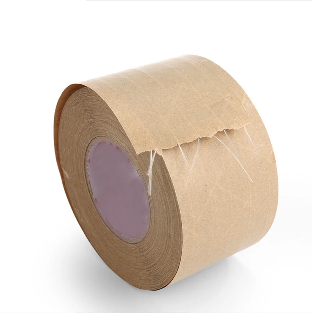 Thicker ECO Friendly Kraft Paper Tape with Strong Self Adhesive Carton Packing tape